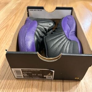JORDAN 12 Retro Toddler TD 9C Field Purple Black 850000-057 Nike Air NEW NIB
